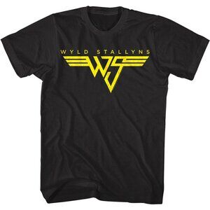 Bill And Ted Wyld Stallyns Yellow Logo Vintage Movie T Shirt 73